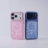 Marble Flakes Metal Lens MagSafe iPhone Case-Exoticase-Exoticase