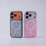 Marble Flakes Metal Lens MagSafe iPhone Case-Exoticase-Exoticase
