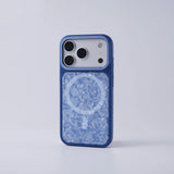 Marble Flakes Metal Lens MagSafe iPhone Case-Exoticase-Blue-iPhone 17 Pro Max-Exoticase