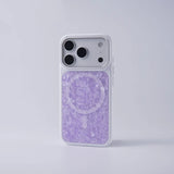 Marble Flakes Metal Lens MagSafe iPhone Case-Exoticase-Lavender-iPhone 17 Pro Max-Exoticase