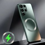 Matte Frosted Samsung Case with Ring-Exoticase-Graphite-Samsung S24 Ultra-Exoticase