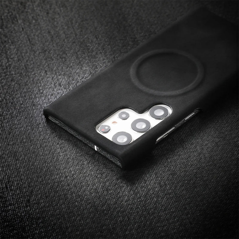 Matte Leather MagSafe Samsung Case-Exoticase-Exoticase