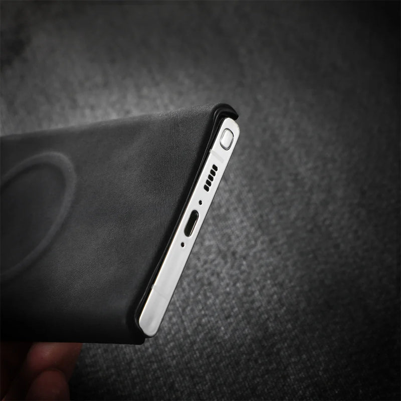 Matte Leather MagSafe Samsung Case-Exoticase-Exoticase
