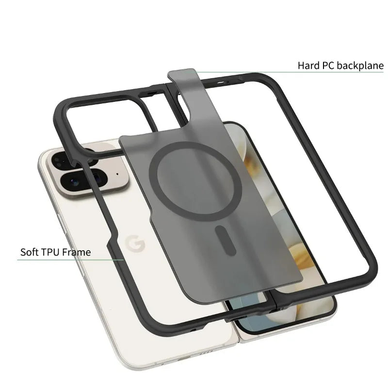 Matte Silicone Shockproof MagSafe Google Pixel Fold Case-Exoticase-Exoticase