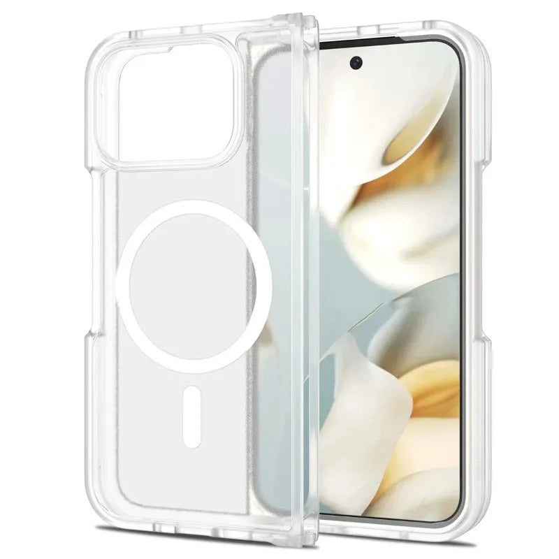 Matte Silicone Shockproof MagSafe Google Pixel Fold Case-Exoticase-White-Pixel 10 Pro Fold-Exoticase