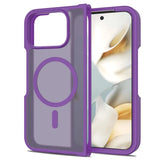 Matte Silicone Shockproof MagSafe Google Pixel Fold Case-Exoticase-Purple-Pixel 10 Pro Fold-Exoticase