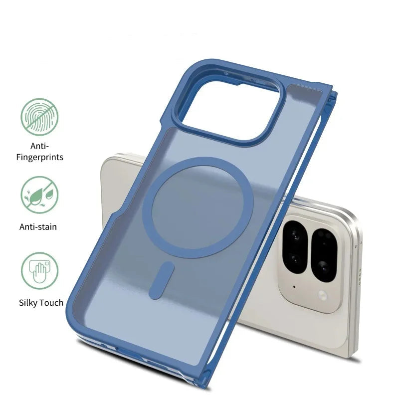 Matte Silicone Shockproof MagSafe Google Pixel Fold Case-Exoticase-Exoticase
