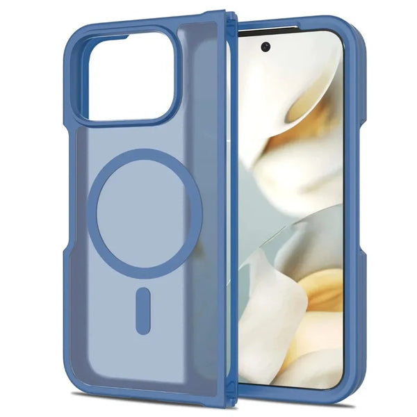 Matte Silicone Shockproof MagSafe Google Pixel Fold Case-Exoticase-Blue-Pixel 10 Pro Fold-Exoticase