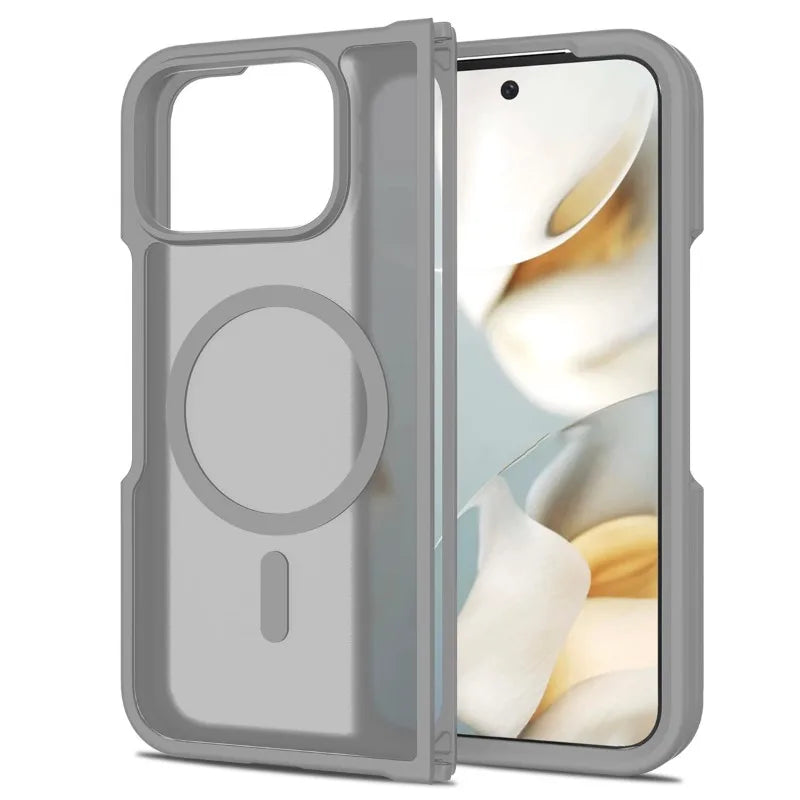 Matte Silicone Shockproof MagSafe Google Pixel Fold Case-Exoticase-Gray-Pixel 10 Pro Fold-Exoticase
