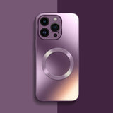 MatteFrost MagSafe Apple iPhone Case - Exoticase - For iPhone 15 Pro Max / Dark Purple