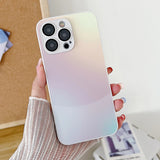 MatteGlaze Moon Cut iPhone Case - Exoticase - For iPhone 15 Pro Max / White