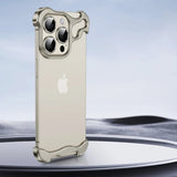 Metal Rimless iPhone Bumper Case - Exoticase - For iPhone 15 Pro Max / Gray