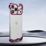 Metal Rimless iPhone Bumper Case-Exoticase-For iPhone 18 Pro Max-Burgundy-Exoticase