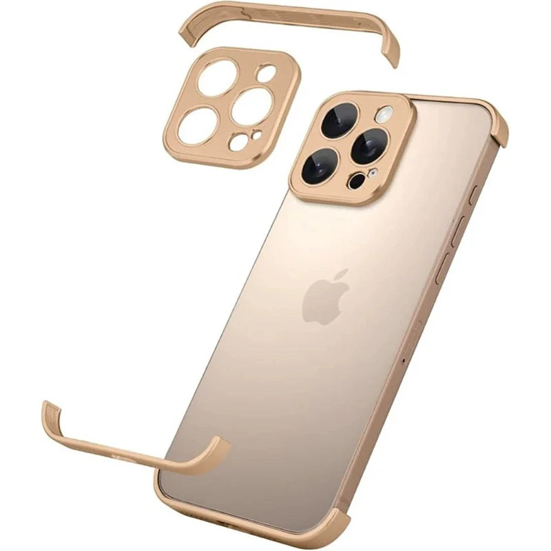 MetalEdge iPhone Bumper with Camera Lens Protector-Exoticase-Desert Gold-iPhone 16 Pro Max-Exoticase