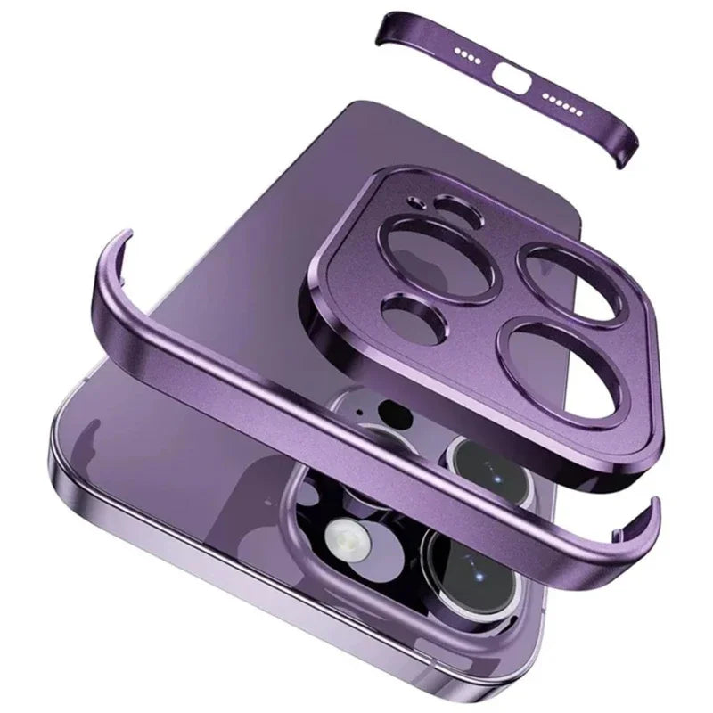 MetalEdge iPhone Bumper with Camera Lens Protector-Exoticase-Purple-iPhone 16 Pro Max-Exoticase