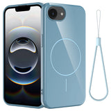 Micro Glitter Glossy Back iPhone Case with Strap-Exoticase-For iPhone 16 Pro Max-Blue-Exoticase