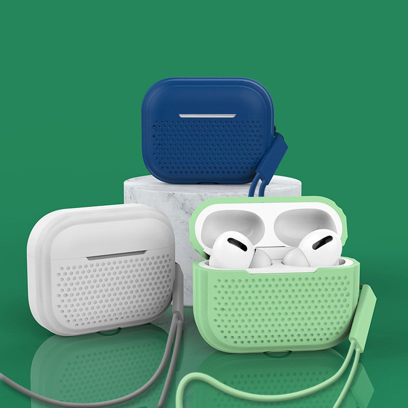 Micro Holes Silicone AirPods Case-Exoticase-