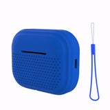 Micro Holes Silicone AirPods Case-Exoticase-For Airpods Pro 2-Blue-Exoticase