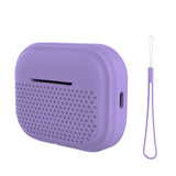 Micro Holes Silicone AirPods Case-Exoticase-For Airpods Pro 2-Purple-Exoticase
