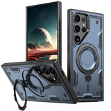 Military Armor Anti-shock Samsung Case With Ring-Exoticase-For Samsung S25 Ultra-Navy Blue-Exoticase