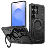 Military Armor Anti-shock Samsung Case With Ring-Exoticase-For Samsung S26 Ultra-Black-Exoticase