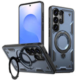 Military Armor Anti-shock Samsung Case With Ring-Exoticase-For Samsung S26 Ultra-Navy Blue-Exoticase