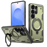 Military Armor Anti-shock Samsung Case With Ring-Exoticase-For Samsung S26 Ultra-Olive Green-Exoticase