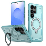 Military Armor Anti-shock Samsung Case With Ring-Exoticase-For Samsung S26 Ultra-Tiffany Blue-Exoticase