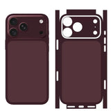 Minimalist Back Sides Classic iPhone Skin Decal-Exoticase-For iPhone 18 Pro Max-Burgundy-Exoticase