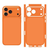 Minimalist Back Sides Classic iPhone Skin Decal-Exoticase-For iPhone 18 Pro Max-Orange-Exoticase
