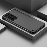 Minimalist Frameless Samsung Case-Samsung Galaxy Phone Case-Exoticase-For Samsung S23 Ultra-Black-