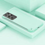 Minimalist Frameless Samsung Case-Samsung Galaxy Phone Case-Exoticase-For Samsung S23 Ultra-Cyan-