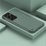 Minimalist Frameless Samsung Case-Samsung Galaxy Phone Case-Exoticase-For Samsung S23 Ultra-Dark Green-