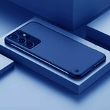 Minimalist Frameless Samsung Case-Samsung Galaxy Phone Case-Exoticase-For Samsung S23 Ultra-Navy Blue-