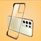 Minimalist Samsung Galaxy Case-Exoticase-For Samsung S22 Ultra-Gold-