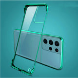 Minimalist Samsung Galaxy Case-Exoticase-For Samsung S22 Ultra-Green-