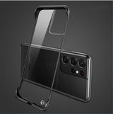 Minimalist Samsung Galaxy Case-Exoticase-For Samsung S22 Ultra-Black-