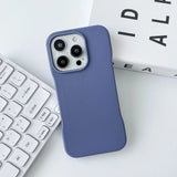 Minimalistic Frameless Genuine Leather iPhone Case-iPhone Leather Case-Exoticase-For iPhone 15 Pro Max-Lavender-