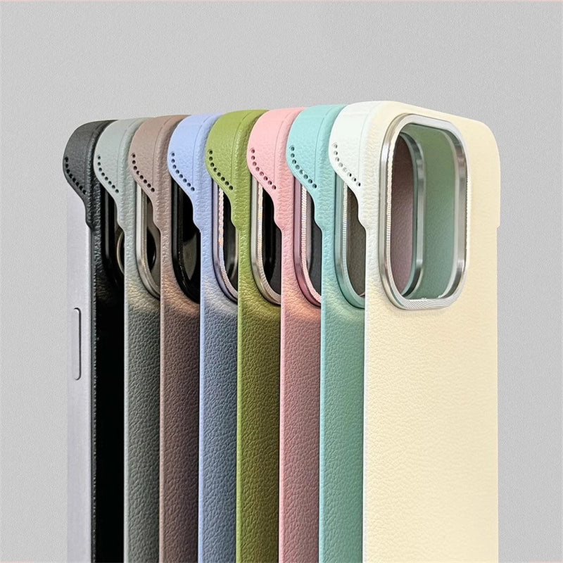 Minimalistic Frameless PU Leather iPhone Case-iPhone Leather Case-Exoticase-Exoticase