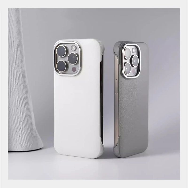Minimalistic Frameless PU Leather iPhone Case-iPhone Leather Case-Exoticase-Exoticase
