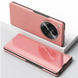 Mirror Clear View Flip Case For Oneplus Open-Exoticase-Pink-Exoticase