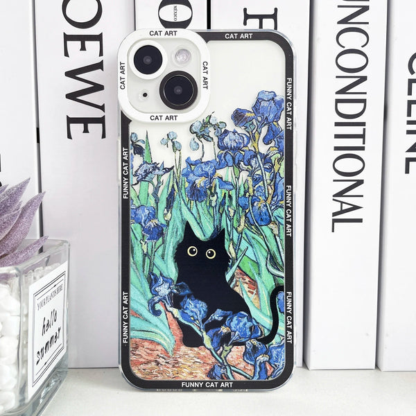 Monet Van Gogh Cat Art iPhone Case - Exoticase - iPhone 15 Pro Max / 01
