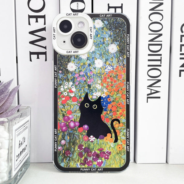 Monet Van Gogh Cat Art iPhone Case - Exoticase - iPhone 15 Pro Max / 02
