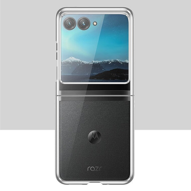 Motorola Razr+ Plated Sides Transparent Back Case – Exoticase