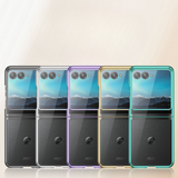 Motorola Razr+ Plated Sides Transparent Back Case-Exoticase-