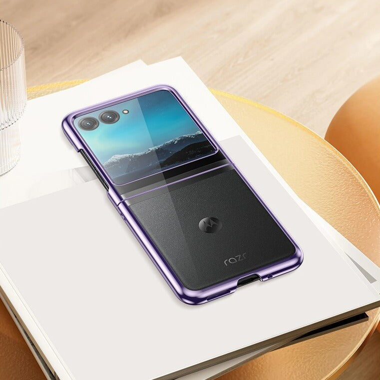 Motorola Razr+ Plated Sides Transparent Back Case – Exoticase