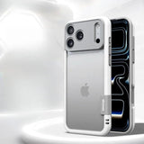 Multi Color Silicone iPhone Bumper Frame-Exoticase-For iPhone 17 Pro Max-All White-Exoticase