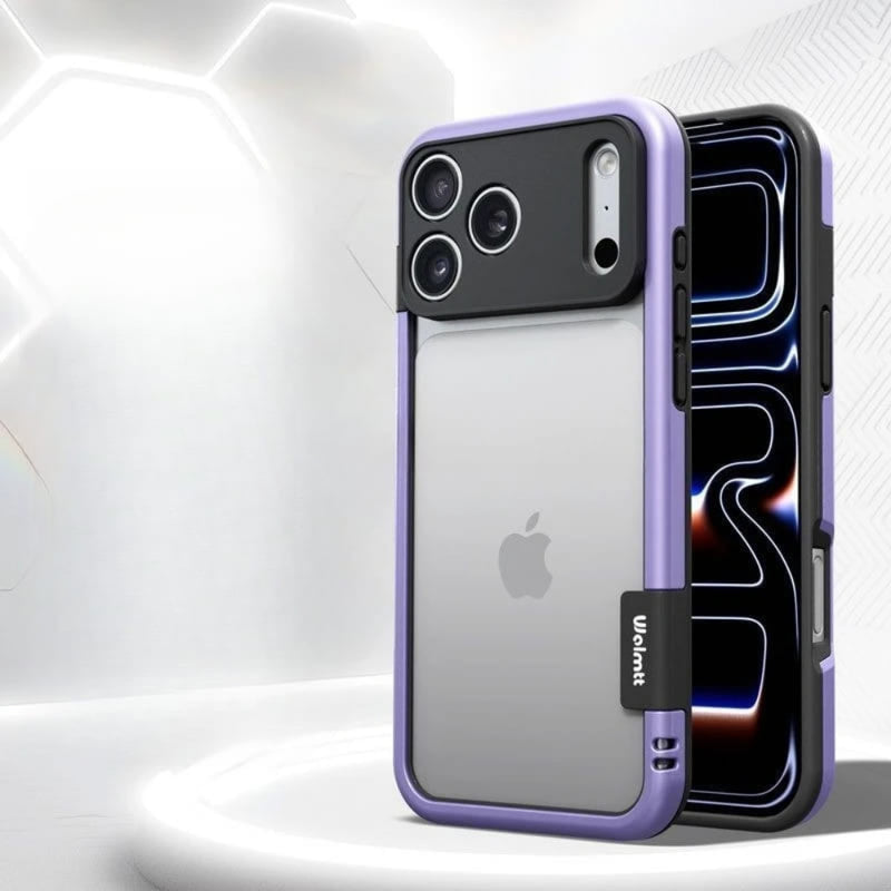 Multi Color Silicone iPhone Bumper Frame-Exoticase-For iPhone 17 Pro Max-All Purple-Exoticase