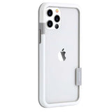 Multi Color Silicone iPhone Bumper Frame-Exoticase-For iPhone 16 Pro Max-All White-Exoticase