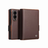Premium Genuine Cowhide Leather Fold 8 Wallet Case